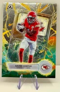 Xavier Worthy 2025 Topps Resurgence Voltaic Football Card Kansas City Chiefs